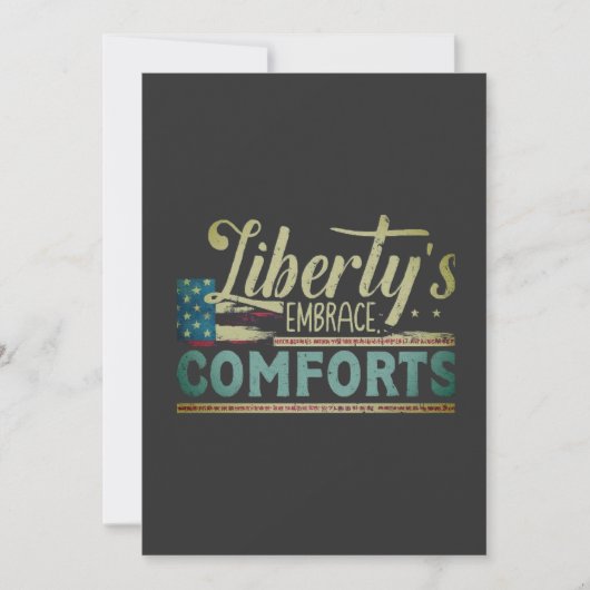 Cartes Pour Fêtes Annuelles Liberty Embrace Comforts modernes 🙋 🙋 ‍ ‍ ♂️ de  (Devant)