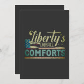 Cartes Pour Fêtes Annuelles Liberty Embrace Comforts modernes 🙋 🙋 ‍ ‍ ♂️ de  (Devant / Derrière)