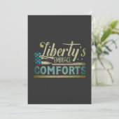 Cartes Pour Fêtes Annuelles Liberty Embrace Comforts modernes 🙋 🙋 ‍ ‍ ♂️ de  (Debout devant)