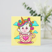 Cartes Pour Fêtes Annuelles Licorne (Debout devant)