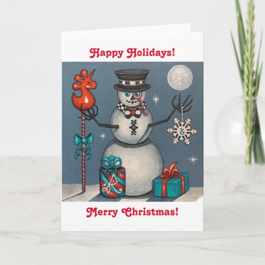 Cartes Pour Fêtes Annuelles Licorne pour Jolene (Devant)