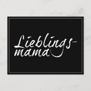 Cartes Pour Fêtes Annuelles Lieblingsmama - weiß 00001