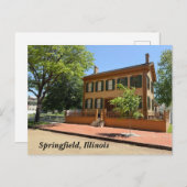 Cartes Pour Fêtes Annuelles Lieu historique Lincoln Home (Devant / Derrière)