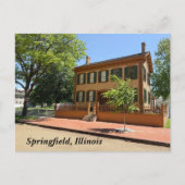 Cartes Pour Fêtes Annuelles Lieu historique Lincoln Home (Devant)