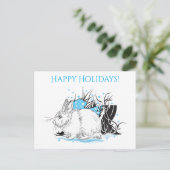 Cartes Pour Fêtes Annuelles Lièvre (Debout devant)