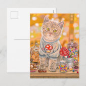 Cartes Pour Fêtes Annuelles "Life Is Sweet" postacrd (Devant / Derrière)