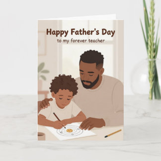Cartes Pour Fêtes Annuelles Life Teacher Father's Day Card