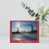 Cartes Pour Fêtes Annuelles Lift Bridge Holiday Greeting (Debout devant)