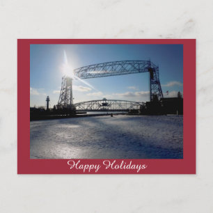 Cartes Pour Fêtes Annuelles Lift Bridge Holiday Greeting