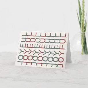 Cartes Pour Fêtes Annuelles Ligne artistique architecturale Joie de Noël nor