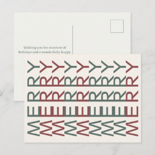 Cartes Pour Fêtes Annuelles Ligne artistique architecturale Joyeux Noël nord