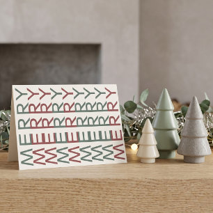 Cartes Pour Fêtes Annuelles Ligne artistique architecturale Joyeux Noël nord