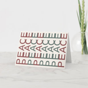 Cartes Pour Fêtes Annuelles Ligne artistique architecturale Paix de Noël nor