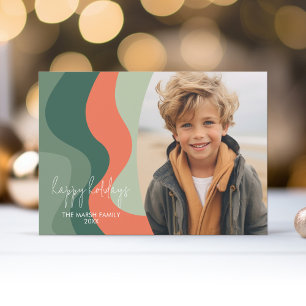 Cartes Pour Fêtes Annuelles Ligne biologique Art Abstrait - 1 Photo Jade Tange