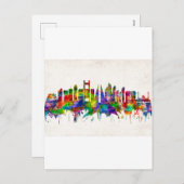 Cartes Pour Fêtes Annuelles Ligne de Manama Bahrain (Devant / Derrière)