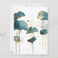 Ligne minimaliste Ginkgo Lotus Zen