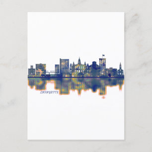 Cartes Pour Fêtes Annuelles Ligne Skyline Lafayette