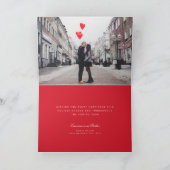 Cartes Pour Fêtes Annuelles Lignes Joyeuses Gros Point Rouge Typographie Moder (Intérieur)