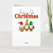 Cartes Pour Fêtes Annuelles Lil Forest Animaux chantant Noël Carols (Dos)