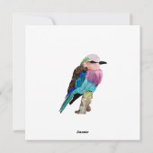Cartes Pour Fêtes Annuelles Lilac Roller Breast Bird (Dos)