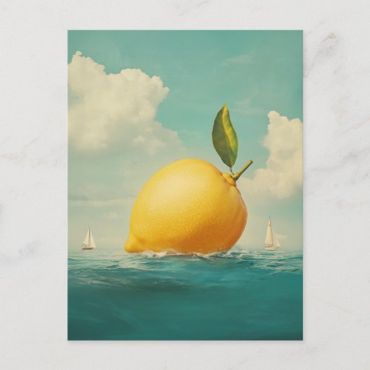 Cartes Pour Fêtes Annuelles L'île aux citrons dans les eaux de rêve (Devant)