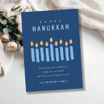 Cartes Pour Fêtes Annuelles Limite Simple Bleu Jaune Bougies Joyeuses Hanoukka<br><div class="desc">Si vous avez besoin d'une personnalisation supplémentaire,  n'hésitez pas à m'envoyer un message sur yellowfebstudio@gmail.com .</div>