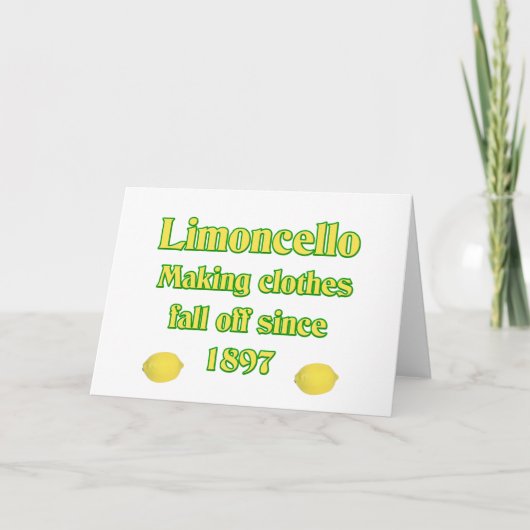 Cartes Pour Fêtes Annuelles Limoncello (Devant)