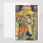 Cartes Pour Fêtes Annuelles L'incrédulité de St Thomas de Psalter (Devant / Derrière)