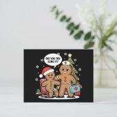 Cartes Pour Fêtes Annuelles L'Infirmière De Noël Gingerbread Homme Avez-Vous E (Debout devant)