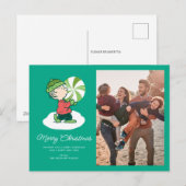 Cartes Pour Fêtes Annuelles Linus Bonbon à la Menthe (Devant / Derrière)