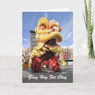 Cartes Pour Fêtes Annuelles lion de la nouvelle année