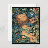 Cartes Pour Fêtes Annuelles Lion en forêt par William Morris, (Devant / Derrière)