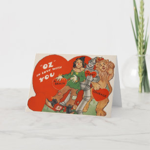 Cartes Pour Fêtes Annuelles Lion lâche Valentine d'épouvantail d'homme vintage