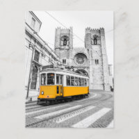 Lisbonne Tramway vintage Portugal cadeau