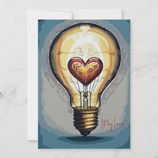 Cartes Pour Fêtes Annuelles Lit par amour (Devant)