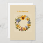 Cartes Pour Fêtes Annuelles Litha Blessings (Devant / Derrière)