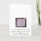 Cartes Pour Fêtes Annuelles Little Ballerina en répétition (Dos)