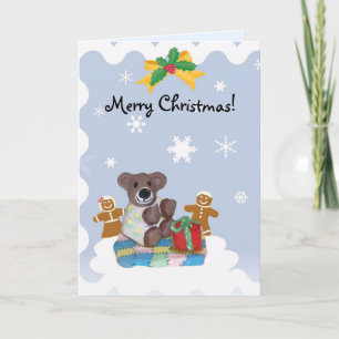 Cartes Pour Fêtes Annuelles Little Bear Christmas Card