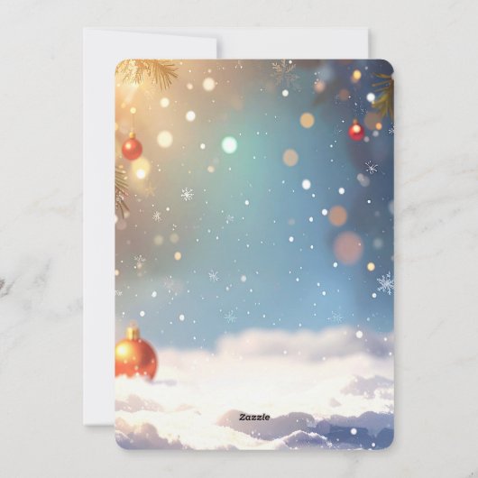 Cartes Pour Fêtes Annuelles Little Duck Christmas Holiday Card (Dos)