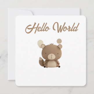 Cartes Pour Fêtes Annuelles Little Forest Friends Baby Milestone Card – Hello