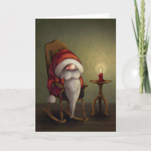 Cartes Pour Fêtes Annuelles Little Père Noël dans son fauteuil roulant