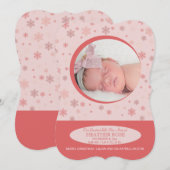 Cartes Pour Fêtes Annuelles Little Snowflake Holiday (Devant / Derrière)