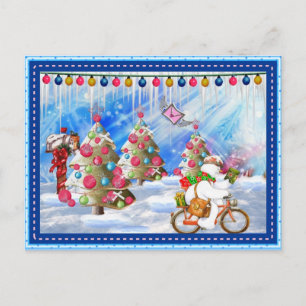 Cartes Pour Fêtes Annuelles Livraison de Noël Frosty