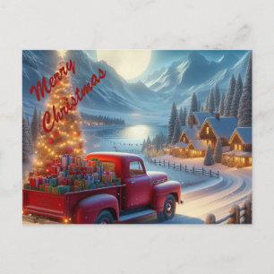 Cartes Pour Fêtes Annuelles Livraison de Noël magique