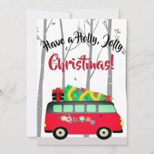 Cartes Pour Fêtes Annuelles Livraison de Noël Van Christmas Card