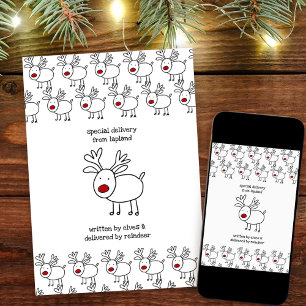 Cartes Pour Fêtes Annuelles Livraison spéciale de Laponie Enfants Personnalisé