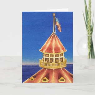 Cartes Pour Fêtes Annuelles "Livraison spéciale" Peinture originale aquarelle