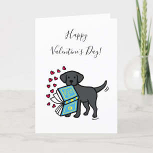 Cartes Pour Fêtes Annuelles Livre d'amour de la Saint-Valentin pour Labrador n