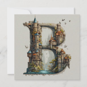 Cartes Pour Fêtes Annuelles Livre de contes de la lettre B fantastique avec de