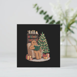 Cartes Pour Fêtes Annuelles Livres de lecture Rétro Gingerbread Noël Enseignan